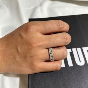 Anillos de Pareja Dylam 925, Anillo Original con Moissanita, Estilo Hip Hop, Personalizado, para Mujer, Plata, Joyería de Compromiso, Simple, con Piedra - Product Image 4