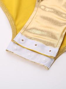 Costumes de cowgirl western pour filles de 6 à 16 ans, combinaison métallisée brillante avec jupe à franges, ensemble pour les événements costumés - Product Image 5