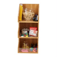 Étagère de rangement murale en bambou multicouche, moderne et minimaliste, pour supermarché et restaurant, idéale pour les épices