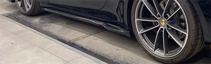 Utilisé pour la <span class=keywords><strong>Porsche</strong></span> 2019-2020 Carrera 4S coupé 0C style pièces de voiture kit de carrosserie jupe latérale en fibre de carbone forgé - Product Image 5