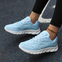 Baskets d'été légères et respirantes (grandes tailles 40-43) - Tige en mesh, semelle intermédiaire en EVA, semelle extérieure en MD - Chaussures de course décontractées pour femmes