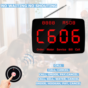 CATEL Bộ Dịch Vụ Thu Phát Hệ Thống Gọi Không Dây Mới Cho Nhà Hàng Thức Ăn Nhanh - Product Image 2