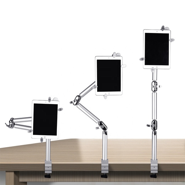 Multifunctional Aluminum Metal Tablet Holder Wall Mount Desk Bed Bracket for 7-11 Inch