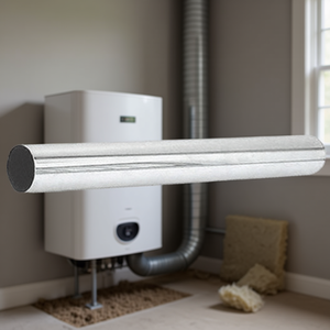 Tuyau de cheminée WC 200 mm de longueur, 26 mm de diamètre, sans rosette, pièce de système HVAC - Product Image 3