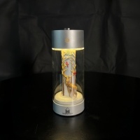 Lanterne portable artistique sculpturale en forme de cerf de la forêt, style Noël, avec batterie rechargeable, lumière LED nocturne étanche et à intensité variable