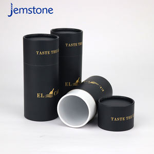 Custom Printed Coffee Beans Loose Tea Kraft Cardboard Cylinder <b>Paper</b> <b>Tube</b> Packaging for Tea Chocolate Packaging Food Grade - Product Image 5