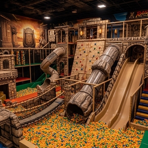 Jungle Treasure Hunt Indoor Playground Equipment Kids Adventure Park Soft Play with Slide Climbing Wall <b>Ball</b> <b>Pit</b> - Product Image 4
