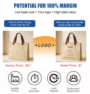 Sacs fourre-tout non tissés personnalisés à prix de gros, sacs de courses écologiques vierges, sacs non tissés avec logo - Product Image 5