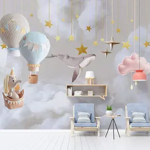 Papier peint panoramique 3d motif vent, tapisserie moderne pour fond de chambre d'enfant