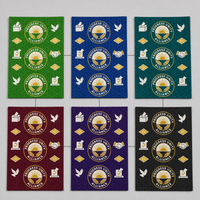 Tissu personnalisé pour campagne publicitaire, portrait imprimé intégral, nom sur portrait, 100% polyester, impression wax, 105 g/m², 45 pouces, OEM