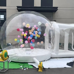 Tienda de campaña de cúpula inflable para eventos, casa hinchable para fiesta de cumpleaños, casa de burbujas, Base de salto, Material de PVC blanco, tamaño personalizable para interiores - Product Image 1