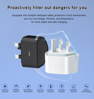 Chargeur GaN 45W à prise UK, très vendu, PD PPS 5.0A USB C, adaptateur de charge super rapide pour Samsung OEM CE UKCA RoHS