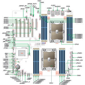 Carte mère de serveur MBD X12DAI-N6 E-ATX avec double socket LGA-4189 (SocketP+) Intel C621A, prise en charge DDR4, nouvelle livraison rapide, bon prix - Product Image 3