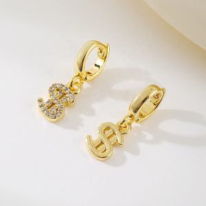 लक्जरी सोने की संपत्ति थीम पेंडेंट गहने-डॉलर साइन और मनी बैग क्लिप महिलाओं के लिए हीरे-ट्रेंडी गहने - Product Image 3