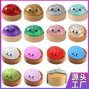 Juguete antiestrés de peluche con forma de bollo vaporizado, juguete de descompresión con expresión, artefacto creativo para desahogo, juguetes blandos de descompresión. - Product Image 1