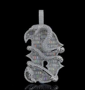 Pendentif Moissanite Hip Hop de luxe élégant pour hommes et femmes Iced Out 925 Sterling Silver Diamond Chain Jewelry Gift - Product Image 2