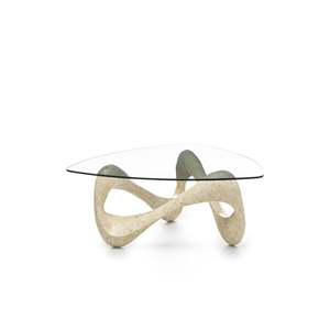 Tavolino Aureus convertibile 100cm X 100cm stile fattoria con durevole vetro 42.5cm Top mobile soggiorno mobili - Product Image 1