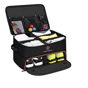 Sac de rangement pour chaussures de golf en tissu Oxford bleu marine léger et personnalisé avec compartiment séparé pour chaussures, plusieurs compartiments, option logo - Product Image 1