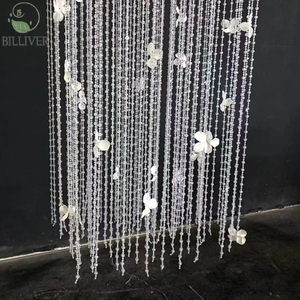 Decorazione del soffitto della sala per matrimoni rifiniti in acrilico pezzi appesi sfondo del soffitto della fase di nozze - Product Image 4