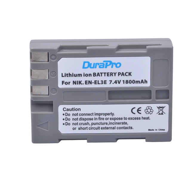 EN-EL3e EL3e EL3 EL3a 1800mAh Battery for Nikon D700 D300s D300 D200 D100 D90 D80 D70s D70 D50 Camera