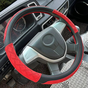 Housse de <span class=keywords><strong>volant</strong></span> en cuir robuste pour camions, bus, autocars, antidérapante, résistante à l'usure, universelle 38 40 <span class=keywords><strong>42</strong></span> 45 47 <span class=keywords><strong>cm</strong></span> - Product Image 1