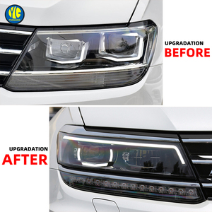YU GUANG pour <span class=keywords><strong>Volkswagen</strong></span> <span class=keywords><strong>Tiguan</strong></span> L 2017 2021 mise à niveau des phares VW <span class=keywords><strong>Tiguan</strong></span> <span class=keywords><strong>Allspace</strong></span> phares LED lampe avant DRL - Product Image 3