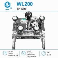 Système de régulation semi-automatique WL200 pour collecteurs de bouteilles de gaz, entrée 3000 psi, sortie 100 psi, pour laboratoire de semi-conducteurs OEM