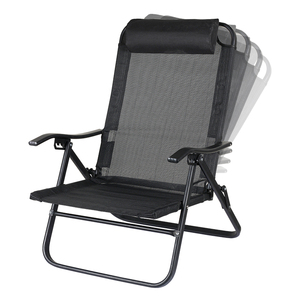 Silla de Camping Plegable de Malla Ultraligera con Respaldo Ajustable y Estructura de Acero de Alta Calidad para Exteriores - Product Image 5