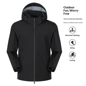 Veste bomber à capuche trois-en-un personnalisée unisexe, streetwear, motif cœur, coupe-vent, imperméable, pour l'extérieur - Product Image 5
