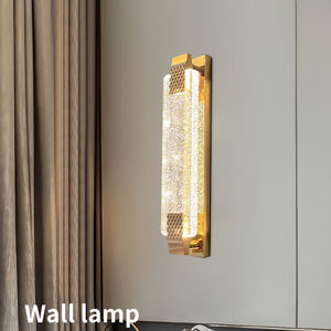 Aplique de pared LED de lujo francés moderno, lámpara de pared para sala de estar de Hotel de cristal de Metal - Product Image 2