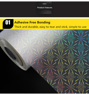 Rollo de Película de Laminación Holográfica de PVC PE BOPP Transparente de Alta Calidad de 50 cm de Ancho, Suave, Brillante, Resistente a la Humedad, Laminación en Frío - Product Image 3