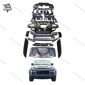 Kit de carrocería de plástico estilo OCTA para <span class=keywords><strong>Land</strong></span> <span class=keywords><strong>Rover</strong></span> <span class=keywords><strong>Defender</strong></span> L663 90 110 2019 + Kit de carrocería de arcos de rueda de capó de parachoques delantero y trasero - Product Image 2