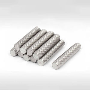 कस्टम स्टील पीतल स्टड बोल्ट हेक्स हेड मीट्रिक एम 10 आकार 100 मिमी 150 मिमी लंबाई कार्बन मिश्र धातु कार्बन स्टील रॉड - Product Image 6