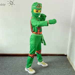 BAIGE Halloween NINJAGO Phantom Ninja Clothes Children's Anime Cosplay Funny Costume For Kids