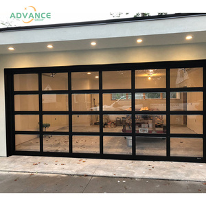 ADVANCE fabricante venta al por mayor <span class=keywords><strong>control</strong></span> remoto seccional superior sin marco aluminio espejo vidrio puertas de garaje con precio barato - Product Image 5