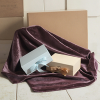 Boîte cadeau rigide personnalisable haut de gamme, faite à la main, recyclable, avec fermeture magnétique, ruban et logo imprimé pour bougies, portefeuilles, photos