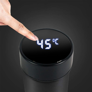Botella de <span class=keywords><strong>Agua</strong></span> Aislada al Vacío de Acero Inoxidable con Sensor Electrónico de Temperatura y Pantalla LED para Adultos, Funciona con Batería de 12-24 Horas - Product Image 3