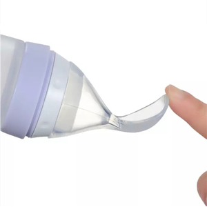 Productos de silicona de grado alimenticio <span class=keywords><strong>para</strong></span> bebé, dispensador de <span class=keywords><strong>cucharas</strong></span> y frutas exprimibles, botella alimentadora de alimentos frescos <span class=keywords><strong>para</strong></span> bebé - Product Image 5