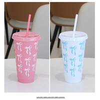 Bouteilles d'eau en plastique PC pour fête prénuptiale et mariage UNITED avec couvercle et paille, pour boire directement, écologiques, anti-corrosion, style américain