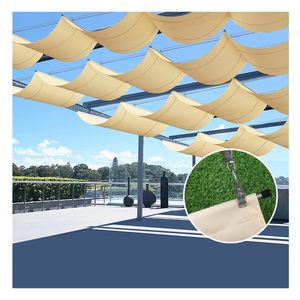 Vague télescopique étanche à la pluie <span class=keywords><strong>voile</strong></span> piscine rétractable pare-soleil auvent Gazebo extensible auvent jardin pare-soleil écran - Product Image 1