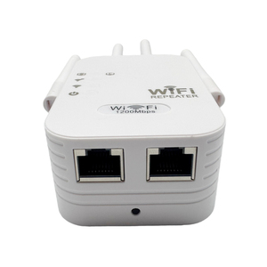 2.4G+5.8G Dual WiFi Repeater <b>Camera</b> 1200Mbps Dual Band Wireless Extender with 4 Antennas White Plastic Body - Product Image 6