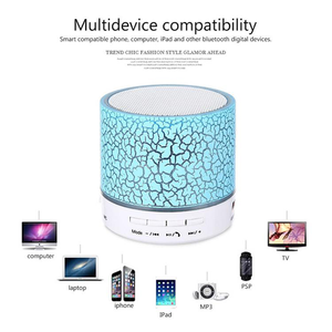 Portable Mini Wireless <b>Speaker</b> USB LED Stereo Sound Music Box for Party Radio Audio Player USB Charging <b>Microphone</b> - Product Image 4