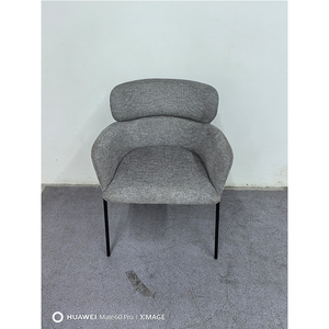 Asiento de tela Espuma de alta densidad Marco de metal Color gris - Product Image 3