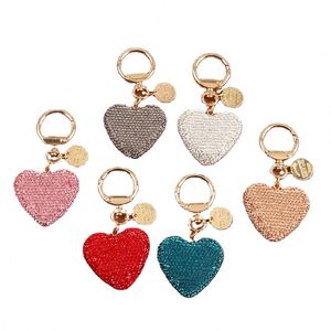 Metal Alloy Love Rhinestone Crystal Keychain Earphone Case Hanging Accessories Hanging Tag Keyring Jewelry <b>Key</b> <b>Chains</b> - Product Image 1