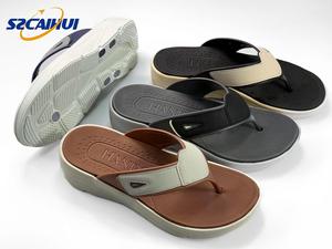 Tongs légères et confortables pour hommes, respirantes et souples, avec semelle intérieure <span class=keywords><strong>en</strong></span> EVA, plateforme, dessus <span class=keywords><strong>en</strong></span> PU, color-block, été - Product Image 3