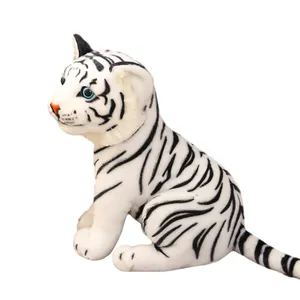 großhandel simulierung plüschtiger spielzeug angepasst lebensgröße weiche tiger gefütterte tiger plüschtiere