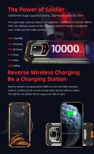 ดรอปชิปปิ้ง โทรศัพท์มือถือ <span class=keywords><strong>DOOGEE</strong></span> <span class=keywords><strong>S88</strong></span> <span class=keywords><strong>Pro</strong></span> รุ่นทนทาน แบตเตอรี่ 10000mAh รองรับ 4G ระบบปฏิบัติการ Android 10 สมาร์ทโฟนกันน้ำ - Product Image 4