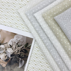 Tela de Encaje Guipur Bordada con Puntos de Malla Blanca, Material de Encaje Elástico de Poliéster para Vestido de Novia, Lencería y <span class=keywords><strong>Ropa</strong></span> <span class=keywords><strong>Interior</strong></span> - Product Image 3