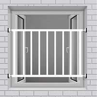Grilles de fenêtre en acier galvanisé de sécurité de luxe populaires, design fixe