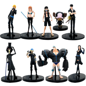 Gros Hot Anime One Pieces Action Figure Golden Ensemble complet <span class=keywords><strong>de</strong></span> 9 personnes Version théâtre Version noire Chapeau <span class=keywords><strong>de</strong></span> paille Dessin animé Poupée - Product Image 6